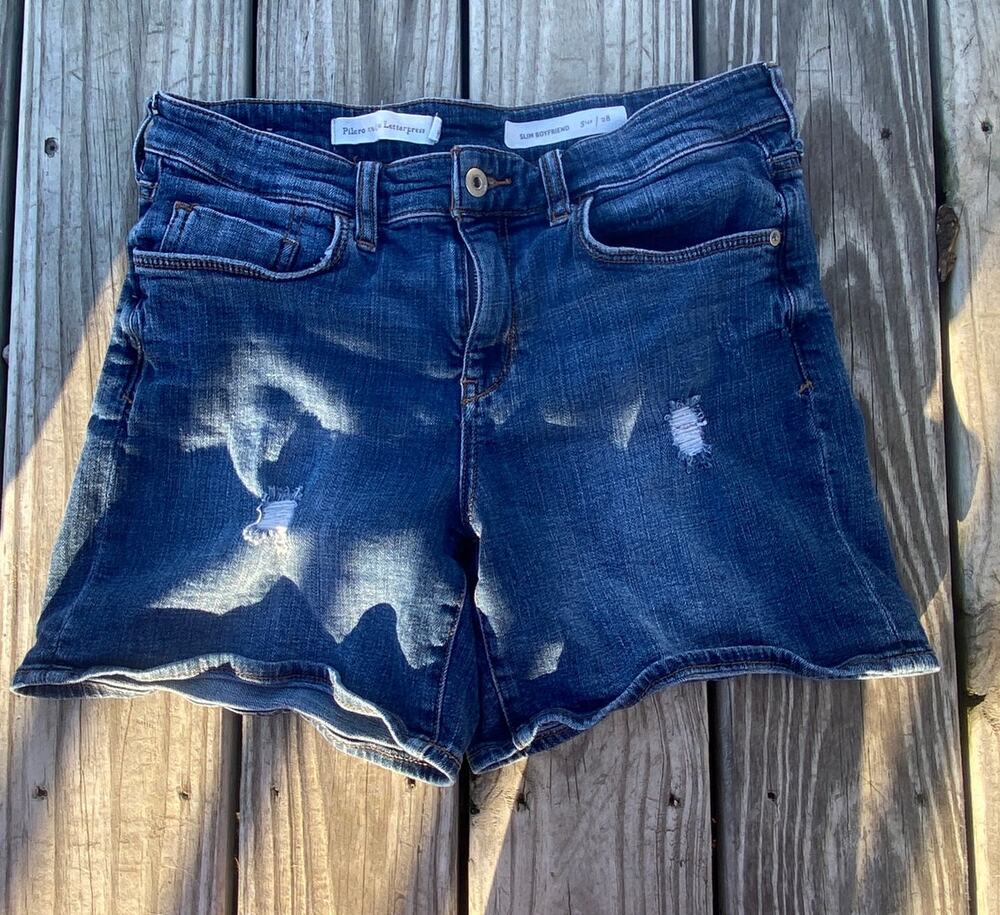 Pilcro and the Letterpress Slim Boyfriend Jean Shorts - Size 28